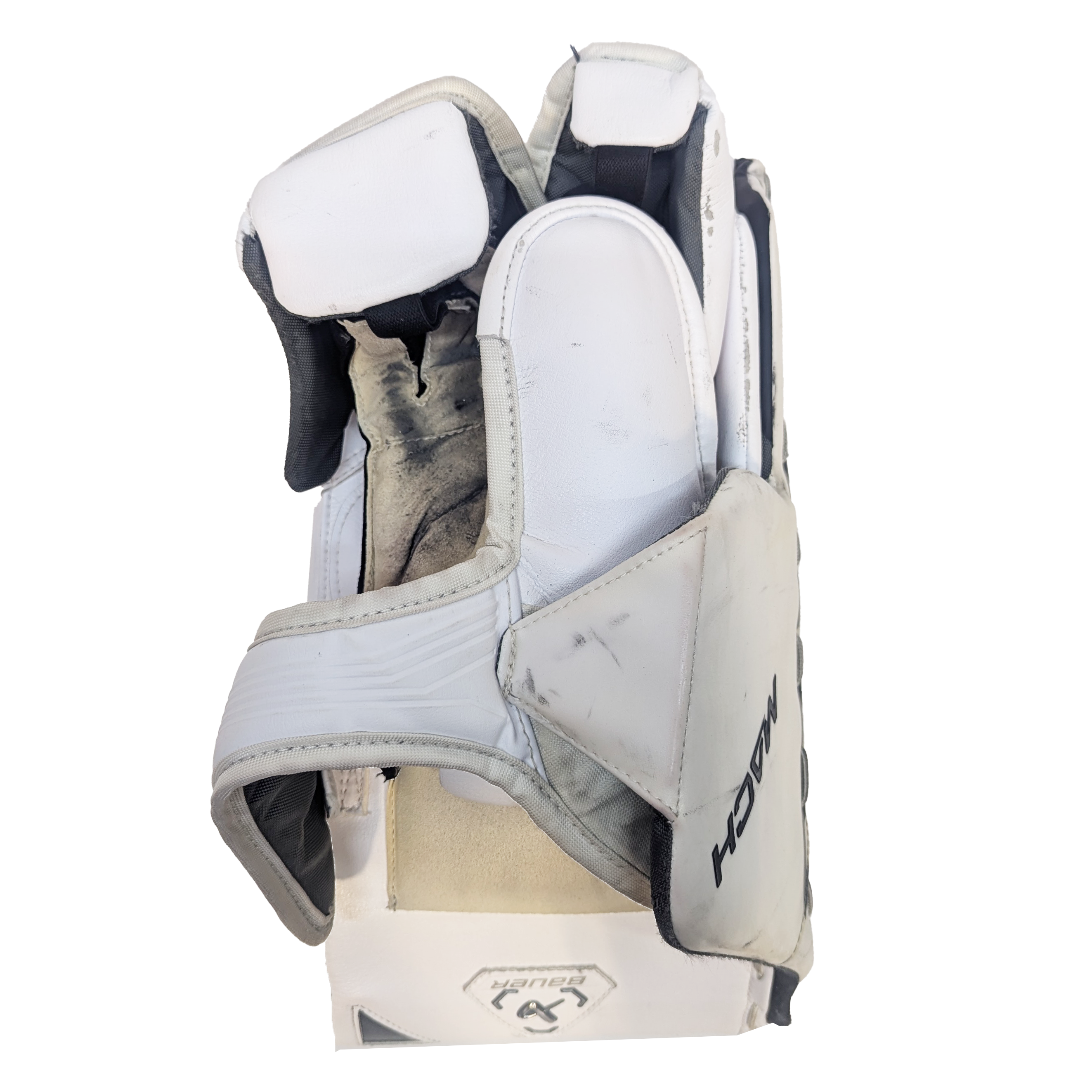 Bauer Supreme Mach - Ensemble complet de gardien de but Pro Stock d'occasion (blanc/noir/argent)